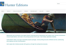 Tablet Screenshot of huntereditions.com